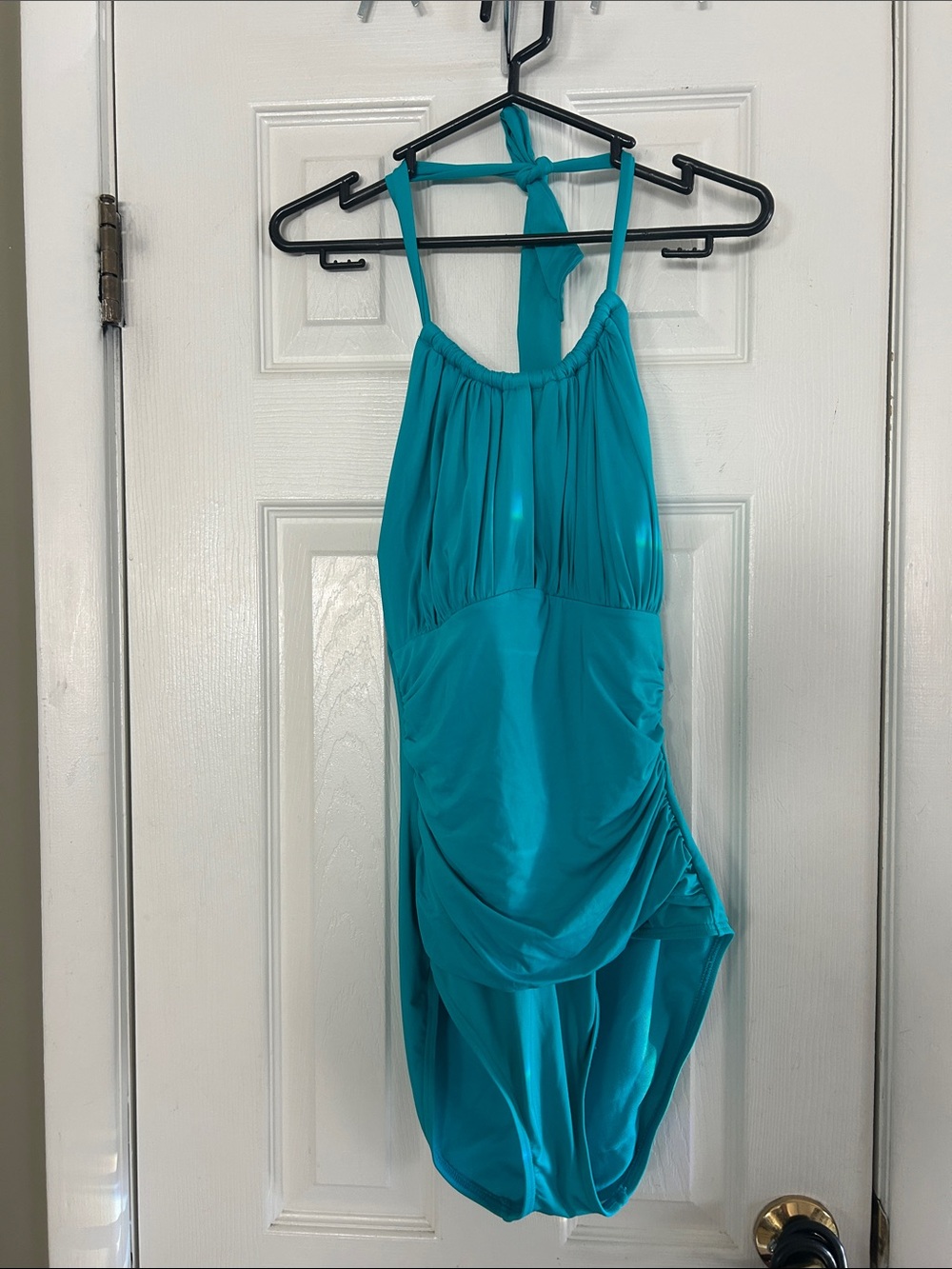 KENNETH COLE TURQUOISE OBE PIECE SWIMSUIT SIZE L